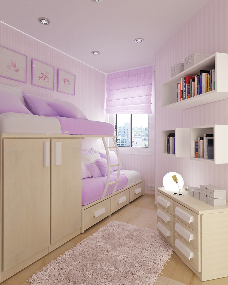 Bunk Bed with Integrated Drawer Storage