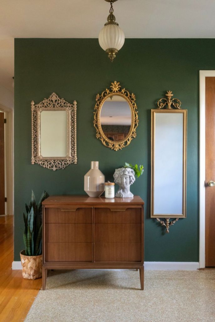 Group Ornate Gold Mirrors for a Glamorous Wall Display