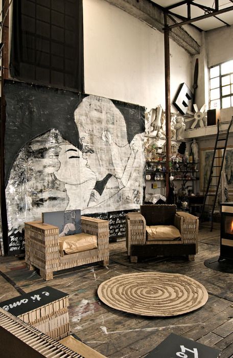 Cardboard Chairs Offer Unique Texture and Unexpected Comfort