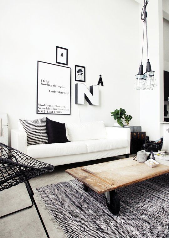 Oversized Letter 'N' Adds Bold Monochromatic Statement