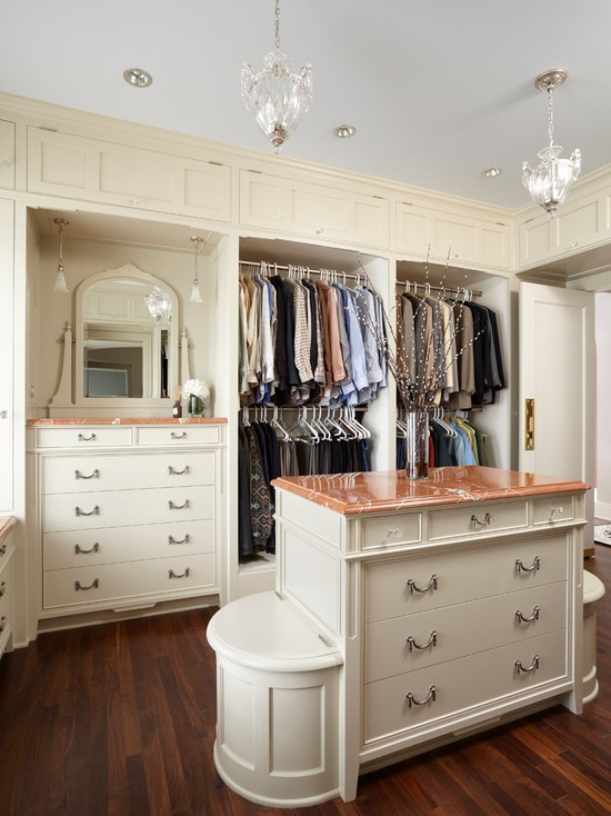 Cream Island with Marble Top for Luxury