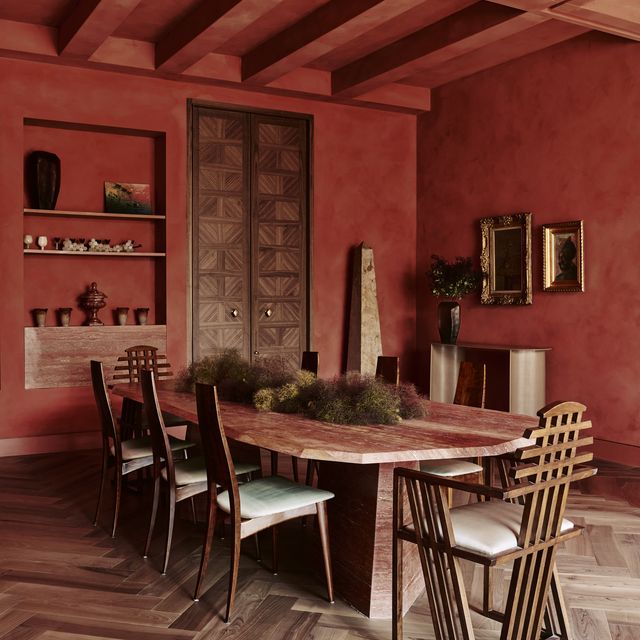 Textured Greenery Down the Center of Your Dining Table