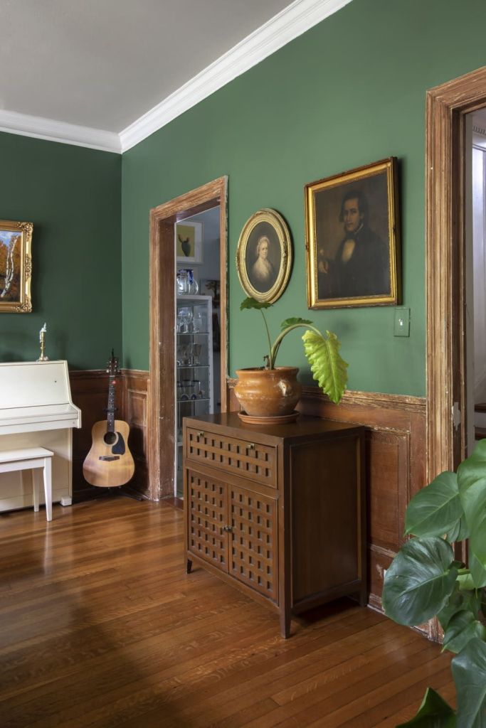 Conceal Clutter with a Lattice Door Cabinet
