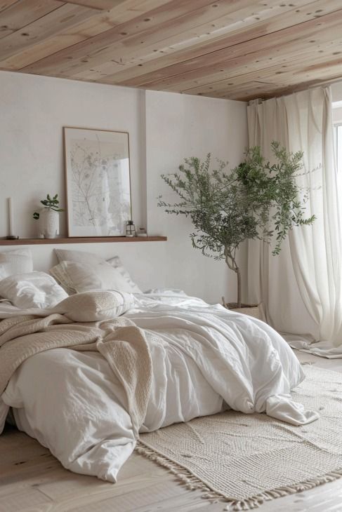 Bring Organic Life to a Corner With a Tall Potted Tree